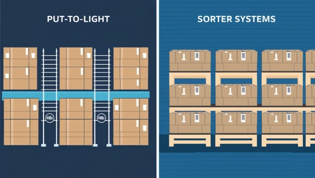 put-to-light and sorter